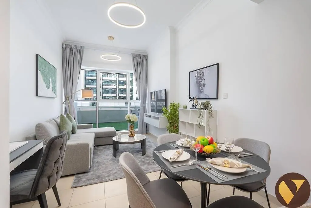 Apartment Vogue With Big Terrace And Full Canal View, Partial Burj Khalifa View Located Business Bay, Marasi Drive - Mayfair Residence Dubai United Arab Emirates