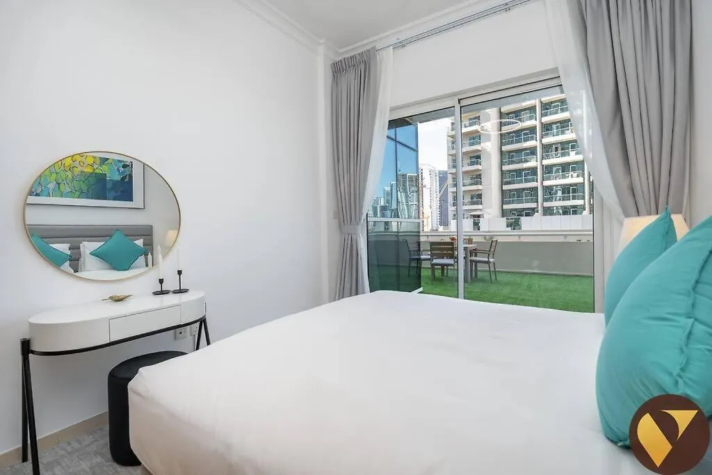 Vogue With Big Terrace And Full Canal View, Partial Burj Khalifa View Located Business Bay, Marasi Drive - Mayfair Residence Dubai Apartment