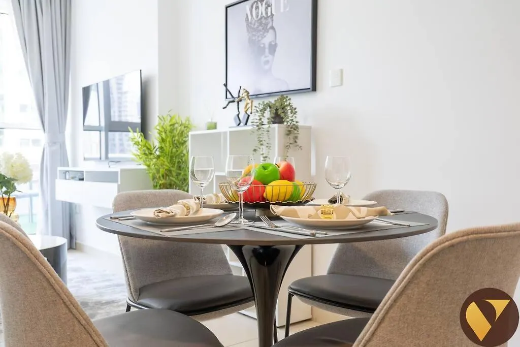 Apartment Vogue With Big Terrace And Full Canal View, Partial Burj Khalifa View Located Business Bay, Marasi Drive - Mayfair Residence Dubai