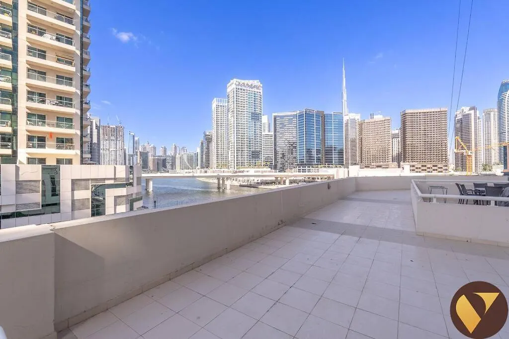 Vogue With Big Terrace And Full Canal View, Partial Burj Khalifa View Located Business Bay, Marasi Drive - Mayfair Residence Dubai 0*,